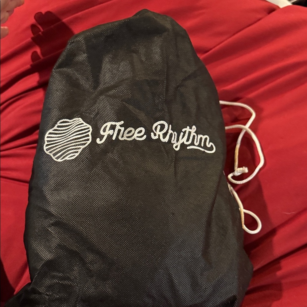 Free Rhythm Black Drawstring Bag
